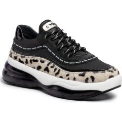 Sneakersy BRONX - 66260-EP BX 1562 Dalmatian/Black. Czarne półbuty damskie Bronx, ze skóry ekologicznej. W wyprzedaży za 519,00 zł.