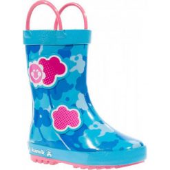 Kamik Kalosze Wildcloud Jr Light Blue 30,0. Niebieskie kalosze chłopięce marki Kamik. W wyprzedaży za 109,00 zł.