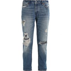 Jeansy damskie: Abercrombie & Fitch DARK DEST AMES Jeansy Slim Fit dark destroy