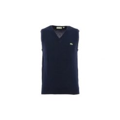 Swetry Lacoste AH2988. Niebieskie swetry męskie Lacoste, s, bez wzorów, bez kołnierzyka, bez kaptura. Za 462,99 zł.