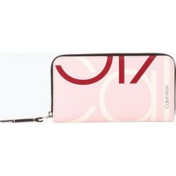 Calvin Klein - Portfel damski, różowy. Czerwone portfele damskie Calvin Klein, z nadrukiem. Za 299,95 zł.