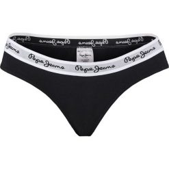 Pepe Jeans Underwear Cotton Brief Dixie Black. Czarne figi damskie Pepe Jeans, bez wzorów, z bawełny. Za 49,00 zł.