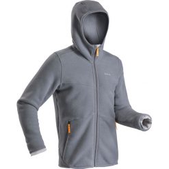 Kurtka polarowa turystyczna SH100 ultra-warm męska. Niebieskie kurtki męskie QUECHUA, na zimę, xl, bez wzorów, z elastanu, bez kaptura. Za 129,99 zł.