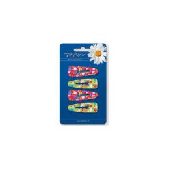 TOP CHOICE Spinka "PYK" Kwiatki Glitter czerwone i żółte 4szt 6523200. Czerwone ozdoby do włosów TOP CHOICE. Za 3,73 zł.