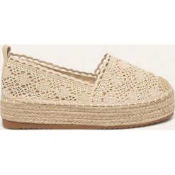Answear - Espadryle Buanarotti. Brązowe espadryle damskie ANSWEAR, bez wzorów, z gumy, bez obcasa, na obcasie. W wyprzedaży za 99,90 zł.