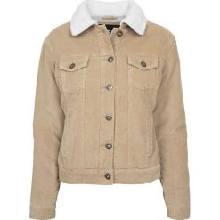 Kurtki damskie: Urban Classics Ladies Sherpa Cordury Jacket Kurtka damska piaskowy