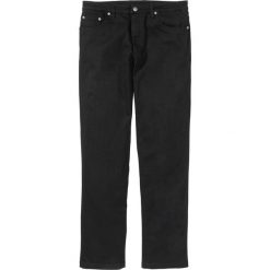 Spodnie ze stretchem Classic Fit Straight bonprix czarny. Czarne spodnie męskie bonprix, na co dzień, m, bez wzorów. Za 99,99 zł.