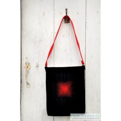 Torba hobo filcowa z haftem. Czarne torebki klasyczne damskie Pakamera, z haftami, z haftem. Za 119,00 zł.