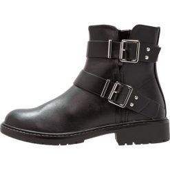Botki damskie: ONLY SHOES ONLBLIX BUCKLE BOOTIE Botki kowbojki i motocyklowe black