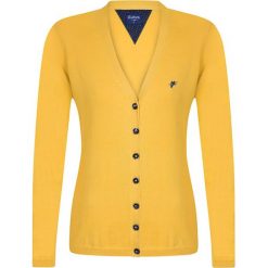 Kardigan w kolorze żółtym. Żółte kardigany damskie marki Denim Culture, l. W wyprzedaży za 139,95 zł.