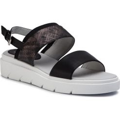 Sandały GEOX - D Tamas C D92DLC 05404 C9999 Black. Czarne klapki damskie Geox, bez wzorów, ze skóry ekologicznej, bez obcasa. W wyprzedaży za 209,00 zł.