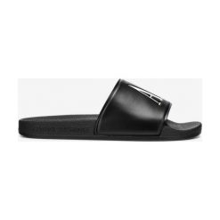 Armani Exchange Kapcie Czarny. Czarne kapcie damskie Armani Exchange, z materiału. Za 211,95 zł.