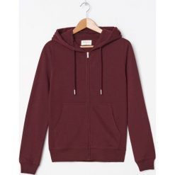 Rozpinana bluza z kapturem basic - Bordowy. Czerwone bluzy damskie House, s, bez wzorów, bez rękawów, z kapturem. Za 79,99 zł.