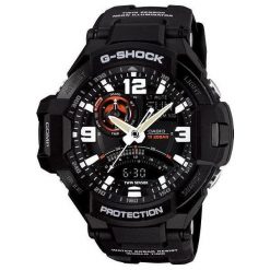 Zegarek Casio Męski GA-1000-1AER G-Shock Kompas Termometr czarny. Czarne zegarki męskie CASIO. Za 992,99 zł.