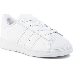 Buty adidas - Superstar El 1 EF5397 Fttwwht/Ftwwht/Ftwwht. Białe półbuty dziewczęce Adidas, na sznurówki. Za 229,00 zł.