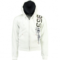 Bluza w kolorze białym. Białe bluzy męskie Geographical Norway Men, m, z nadrukiem. W wyprzedaży za 136,95 zł.