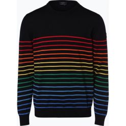 Paul & Shark - Męski sweter z wełny merino, niebieski. Niebieskie swetry męskie Paul & Shark, xl, w paski, z wełny, bez kołnierzyka, bez kaptura. Za 549,95 zł.