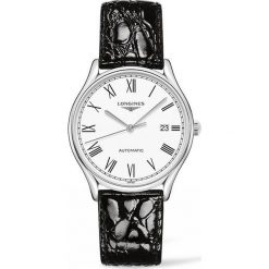 LONGINES Les Grandes Lyre L4.960.4.11.2. Niebieskie zegarki męskie LONGINES, ze stali nierdzewnej. Za 4960,00 zł.