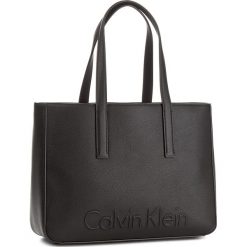 Shopper bag damskie: Torebka CALVIN KLEIN BLACK LABEL – Edge Medium Shopper K60K603986 001
