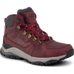 Trekkingi KEEN - Innate Leather Mid Wp Ltd 1021812 Burgundy/Sha. Czerwone trapery damskie Keen, ze skóry, bez obcasa, bez zapięcia. W wyprzedaży za 369,00 zł.