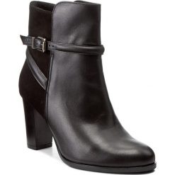 Botki BALDACCINI - 973500-K Buffalo Ł/Czarny Samuel. Czarne buty zimowe damskie Baldaccini, z nubiku, na obcasie. W wyprzedaży za 259,00 zł.