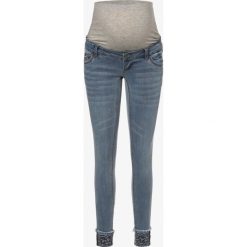 Mamalicious - Spodnie damskie – Mlmoss, niebieski. Niebieskie spodnie damskie MAMALICIOUS, z jeansu. Za 269,95 zł.