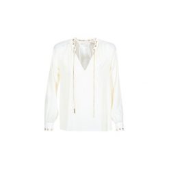Bluzki MICHAEL Michael Kors SCALLP GRMT CHAIN TOP. Białe bluzki damskie MICHAEL Michael Kors, l. Za 1059,00 zł.