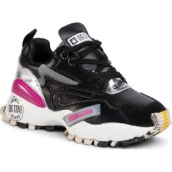 Sneakersy BIG STAR - FF274A523A Black. Czarne półbuty damskie BIG STAR, z zamszu. W wyprzedaży za 259,00 zł.