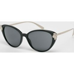 Versace - Okulary 0VE4351B.GB187.55. Czarne okulary przeciwsłoneczne damskie marki VERSACE, owalne. Za 899,90 zł.
