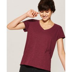 T-shirt basic - Bordowy. Czerwone t-shirty damskie House, m. Za 19,99 zł.