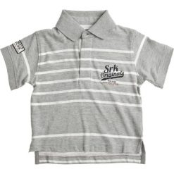 T-shirty chłopięce: Koszulka polo w kolorze szaro-białym