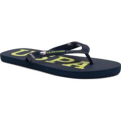 Japonki U.S. POLO ASSN. - Rodi VAIAN4101S0/G1 Dkbl/Yel. Niebieskie klapki męskie U.S. Polo Assn., bez wzorów, z tworzywa sztucznego. Za 89,00 zł.
