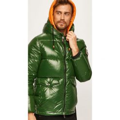 After Label - Kurtka puchowa. Zielone płaszcze męskie After Label, xxl, bez wzorów, z materiału, krótkie, z kapturem. Za 2479,00 zł.