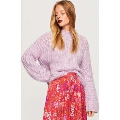 Sweter z domieszką wełny - Fioletowy. Fioletowe bez kategorii Reserved, s, z wełny. Za 139,99 zł.