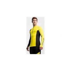 Bluza funkcyjna męska 4FPro Skirunning BLMF400 - żółty. Żółte bluzy męskie na zimę, s, bez wzorów, z dzianiny, ze stójką, bez rękawów, bez kaptura. W wyprzedaży za 89,99 zł.