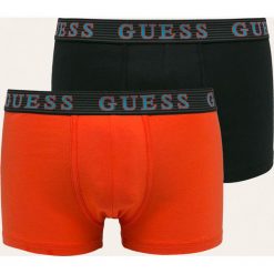 Guess Jeans - Bokserki (2-pack). Czarne bokserki męskie Guess Jeans, z aplikacjami, z elastanu. Za 129,90 zł.