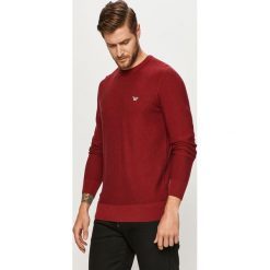 Mustang - Sweter. Różowe swetry męskie Mustang, s, bez wzorów, z bawełny, z okrągłym kołnierzem, bez kaptura. Za 219,90 zł.
