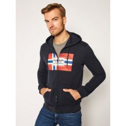 Bluza Napapijri Bera Fzh NP0A4EN7. Niebieskie bluzy męskie Napapijri, xxl, bez wzorów, bez kołnierzyka, bez rękawów, bez kaptura. Za 519,00 zł.