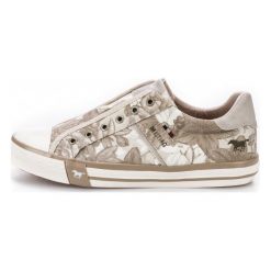 Trampki damskie slip on: Mustang Tenisówki Damskie 37 Beżowy