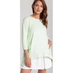 Limonkowa Bluza Fontasura. Bluzy damskie Renee, s, bez wzorów, bez rękawów, bez kaptura. Za 69,99 zł.
