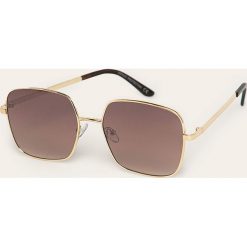 Answear - Okulary. Czarne okulary przeciwsłoneczne damskie ANSWEAR. W wyprzedaży za 59,90 zł.