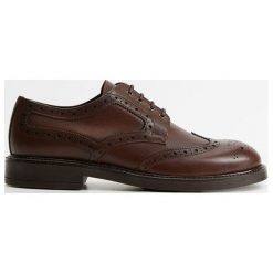 Mango Man - Półbuty skórzane Leonapa. Mokasyny męskie Mango Man, ze skóry, eleganckie, z okrągłym noskiem. Za 299,90 zł.