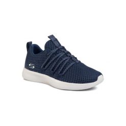 Skechers 32804 NVY. Niebieskie buty sportowe damskie Skechers, bez wzorów, ze skóry ekologicznej, sportowe. Za 229,99 zł.