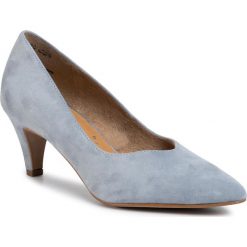 Półbuty TAMARIS - 1-22468-24 Cloud 227. Niebieskie półbuty damskie Tamaris, bez wzorów, z zamszu, eleganckie, bez obcasa, na obcasie, bez zapięcia. Za 249,00 zł.