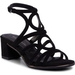 Sandały TAMARIS - 1-28391-24 Black 001. Czarne klapki damskie Tamaris, bez wzorów, ze skóry, bez obcasa. W wyprzedaży za 179,00 zł.