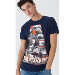 T-shirt Amsterdam - Granatowy. Niebieskie t-shirty męskie marki House, s. Za 39,99 zł.