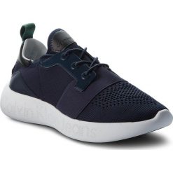Sneakersy CALVIN KLEIN JEANS - Mel Knit S0541 Indigo/Indigo. Niebieskie sneakersy męskie Calvin Klein Jeans, na co dzień, bez wzorów, z jeansu, eleganckie, bez zapięcia. W wyprzedaży za 299,00 zł.