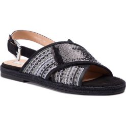 Espadryle GEOX - D Kolleen C D925SC 0DS21 C9999 Black. Czarne espadryle damskie Geox, bez wzorów, ze skóry, bez obcasa, na obcasie. W wyprzedaży za 339,00 zł.