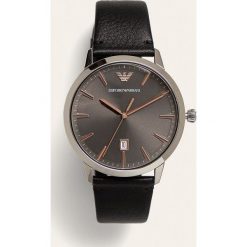 Emporio Armani - Zegarek. Czarne zegarki męskie Emporio Armani, ze stali. W wyprzedaży za 799,90 zł.