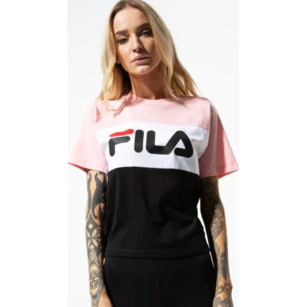 Fila Koszulka Ss Allison Tee , czarny, rozmiar L. Czarne bluzki sportowe damskie Fila, s, z nadrukiem, z tkaniny, bez kołnierzyka, z krótkim rękawem, krótkie, bez kaptura. W wyprzedaży za 129,99 zł.